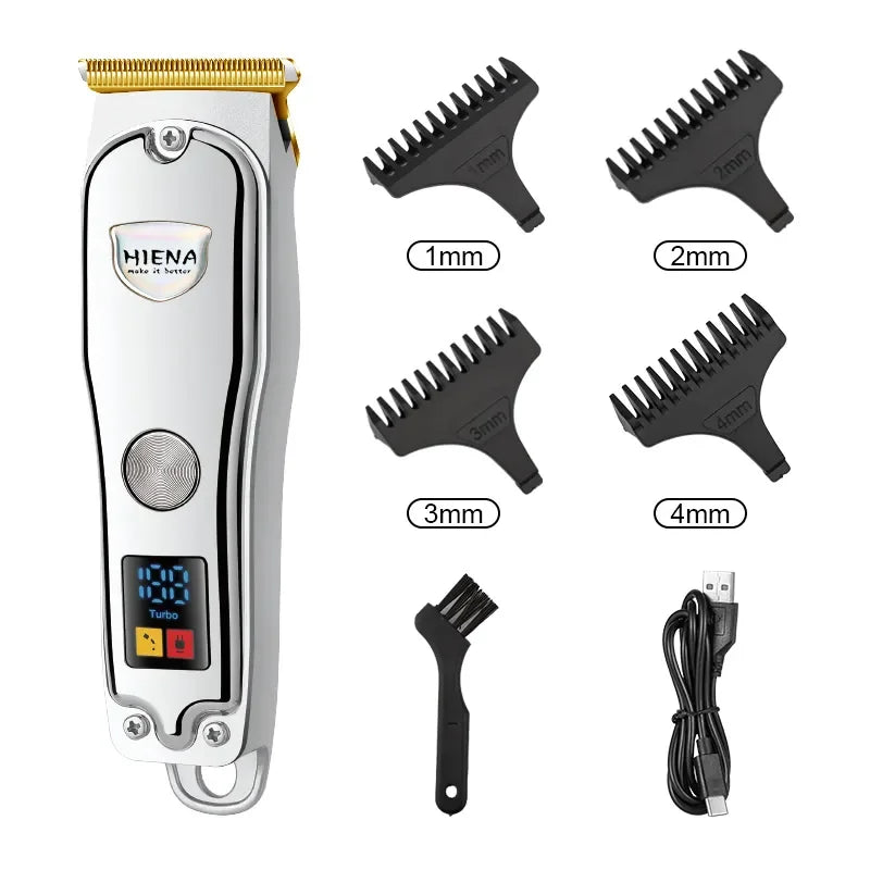 HYN-008 Electric Hair Clipper Professional Hair Cutting Machine Hair Trimmer Cordless USB Rechargeable Men Beard Shaver