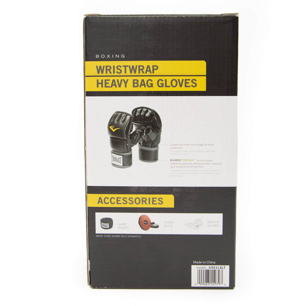 Wrist Wrap Heavy Bag Gloves, S/M, Black – for Mitts, Reflex & Bag Training