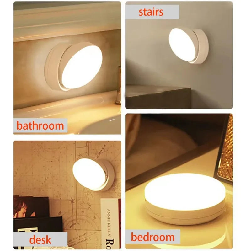 Smart Motion Sensor  Night Light - Hands -Free LED Lighting for any room (USB Rechargeable)