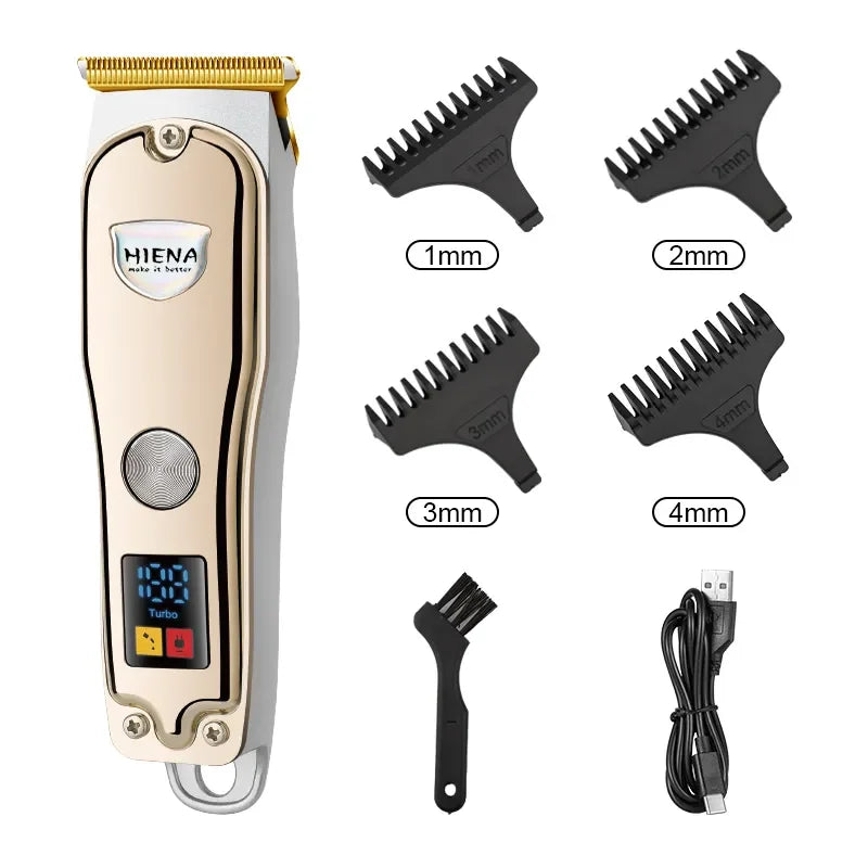 HYN-008 Electric Hair Clipper Professional Hair Cutting Machine Hair Trimmer Cordless USB Rechargeable Men Beard Shaver