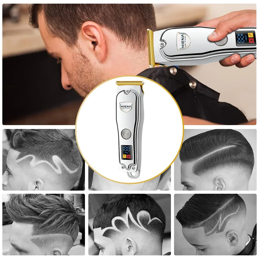 HYN-008 Electric Hair Clipper Professional Hair Cutting Machine Hair Trimmer Cordless USB Rechargeable Men Beard Shaver